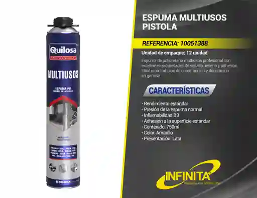Espuma Pu Para Relleno Multiproposito