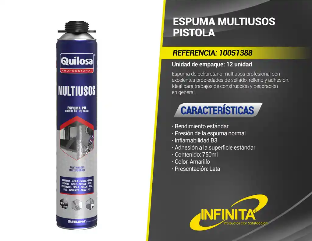 Espuma Pu Para Relleno Multiproposito