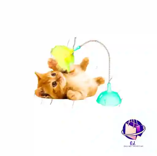 Juguete Para Mascota Plumas Con Chupa Piso Gatos Rf Pn786 Prana