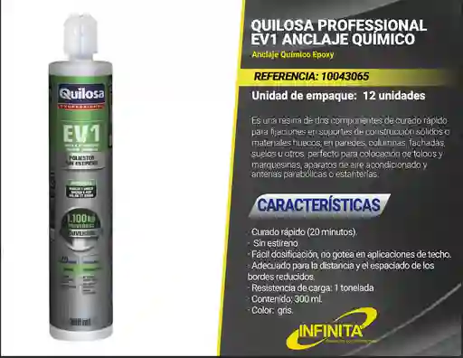 Anclaje Quimico De 1 Tonelada Ev1