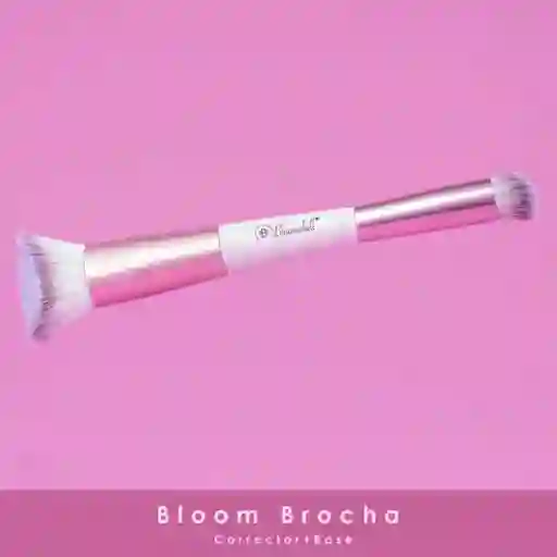 Bloomshell Brocha Duo Para Base Y Corrector