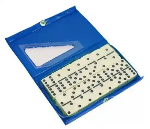 Domino Tradicional 28 Piezas Mediano Con Estuche