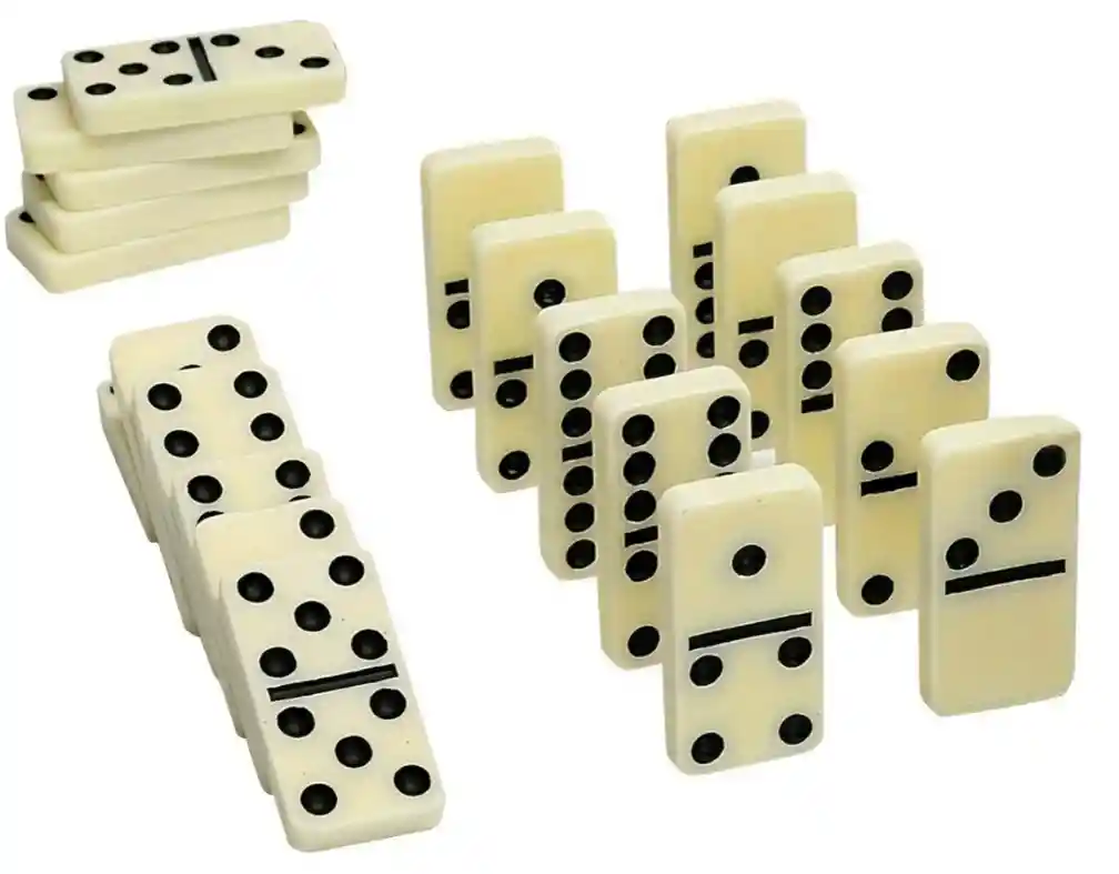 Domino Tradicional 28 Piezas Mediano Con Estuche
