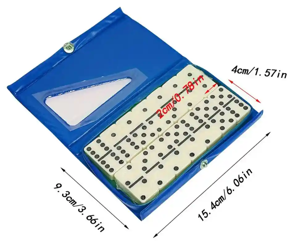Domino Tradicional 28 Piezas Mediano Con Estuche