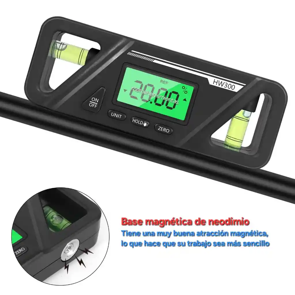 Nivel Magnético Digital 2 En 1 Nivel Digital Y Buscador De Ángulo