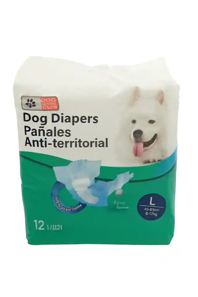 Pañal Postquirurgico Y Macho Antiterritorial Talla L 12und