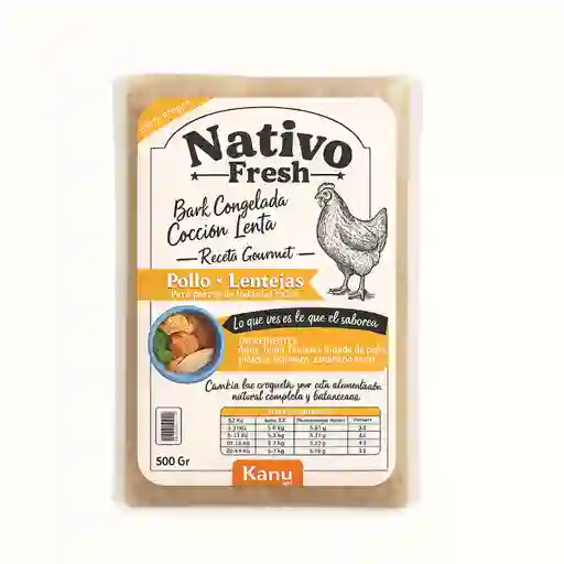 Kanu Receta Gourmet Pollo Lentejas X 500 Gr Para Perro