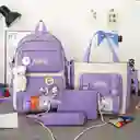 Set Escolar Kawaii X5 Piezas