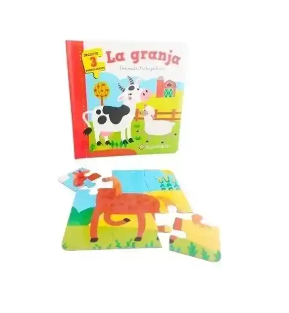 Libro Didáctico La Granja Con Rompecabezas Para Niños