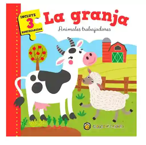 Libro Didáctico La Granja Con Rompecabezas Para Niños