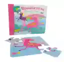 Libro Didáctico Unicornios Con Rompecabezas Para Niños