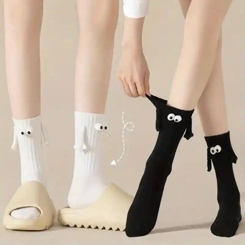 Pack X2 Pares De Medias Magnéticas Ojitos Para Parejas
