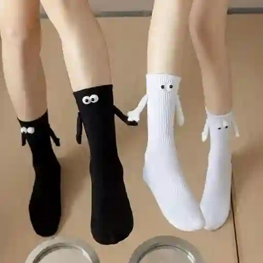 Pack X2 Pares De Medias Magnéticas Ojitos Para Parejas