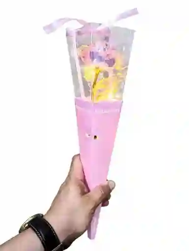 Rosa Eterna Encantada Luces Luz Led