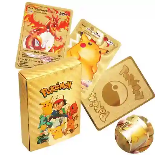Cartas X 10 Pokémon Metalizadas Coleccionables Vienen Un Sobre