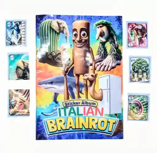 Album Más 5 Sobres Tralalero Tralala Brainrot Italiano