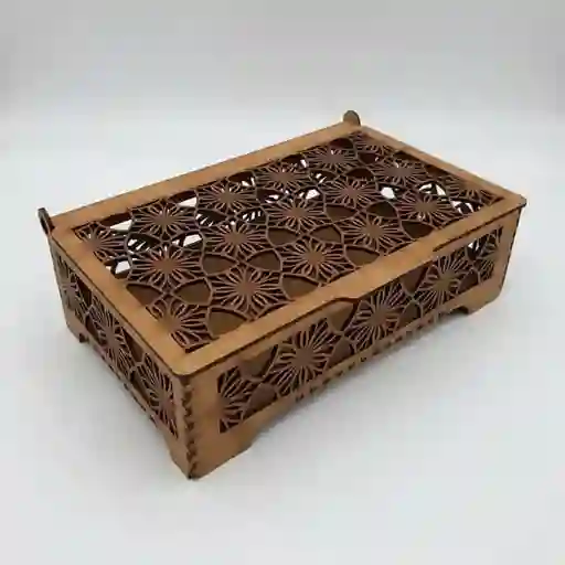 Caja De Madera Rectangular Mediana 1