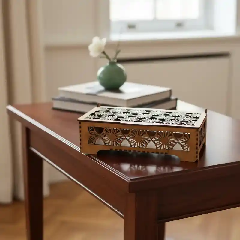 Caja De Madera Rectangular Mediana 1