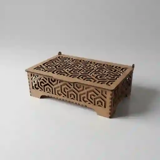 Caja De Madera Rectangular Mediana 2