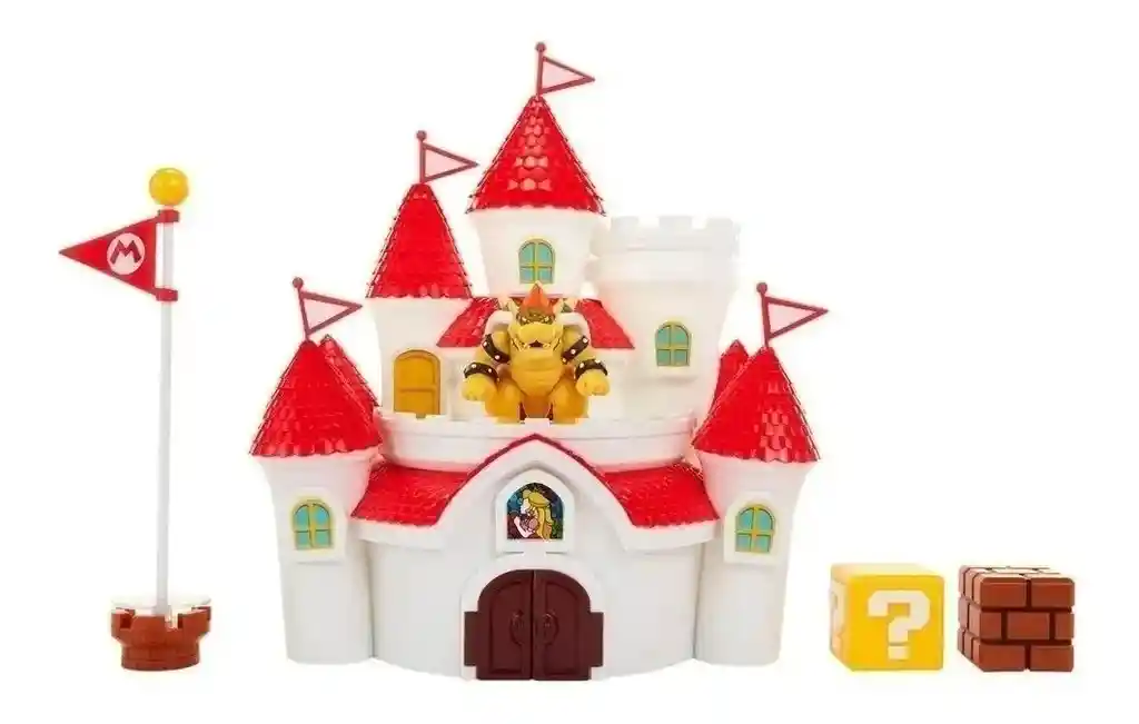 Super Mario - Castillo De Princesa Peach + Mini Bowser 2.5