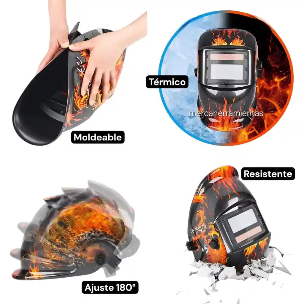 Casco Protector Para Soldar, Careta De Soldadura Diseños.