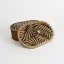 Caja De Madera Ovalada Mediana