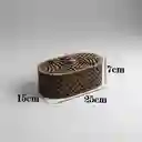 Caja De Madera Ovalada Mediana