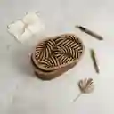Caja De Madera Ovalada Mediana