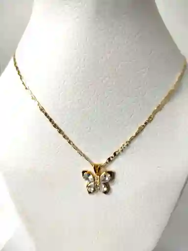 Cadena Dorado Mariposa