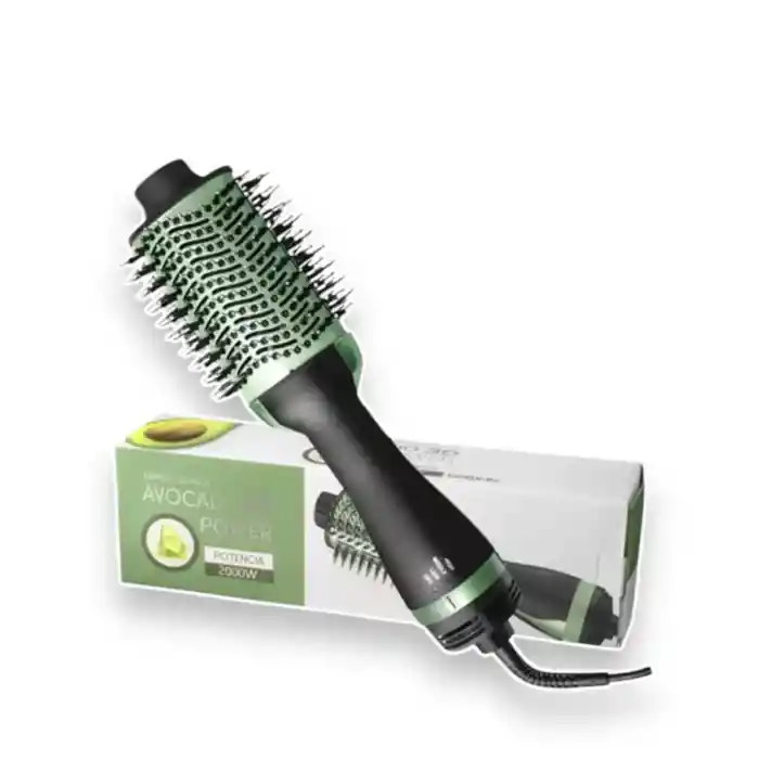 Cepillo Secador De Cabello Voluminizador De Aguacate 3d