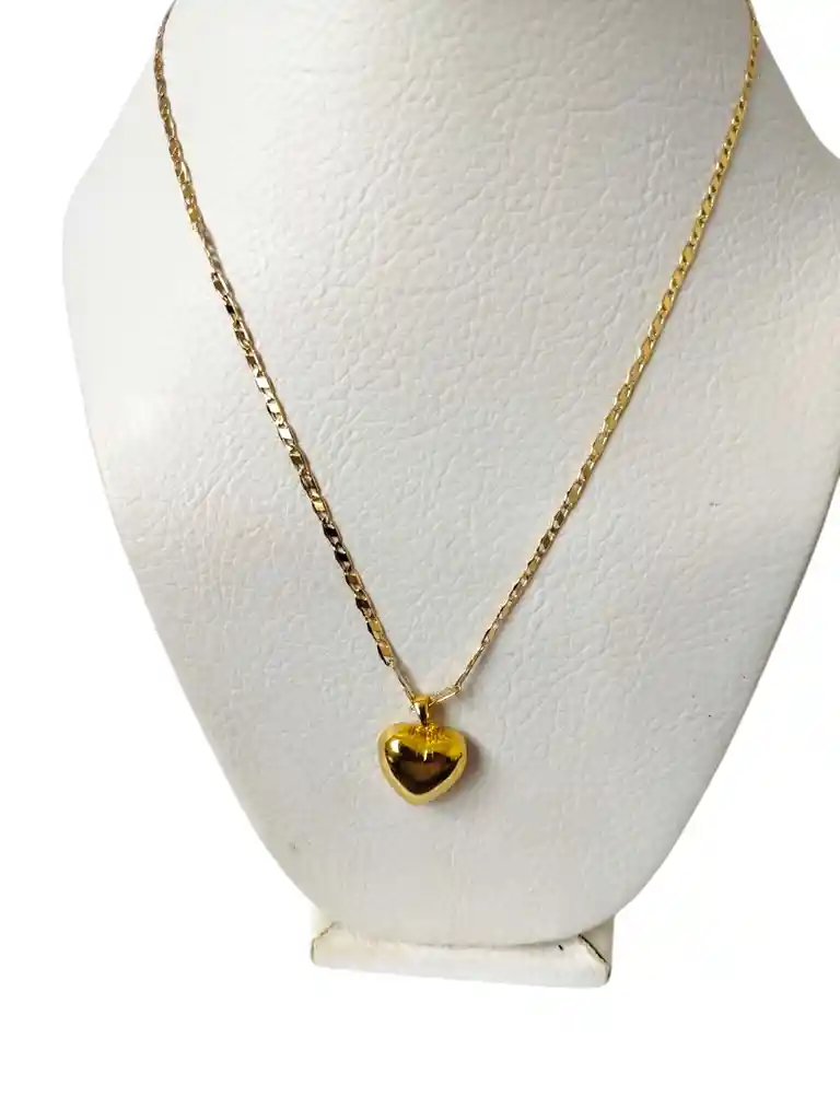 Cadena Dorado Corazón A.r. Liso