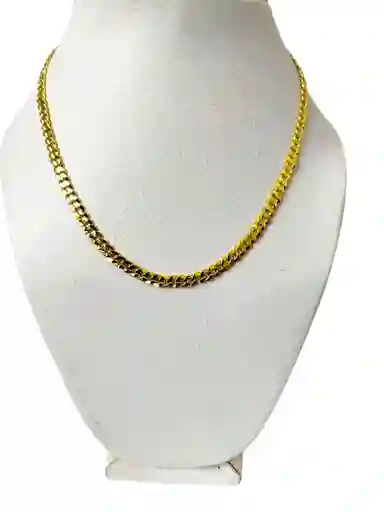 Collar Dorado Trenzado Cubano Fino