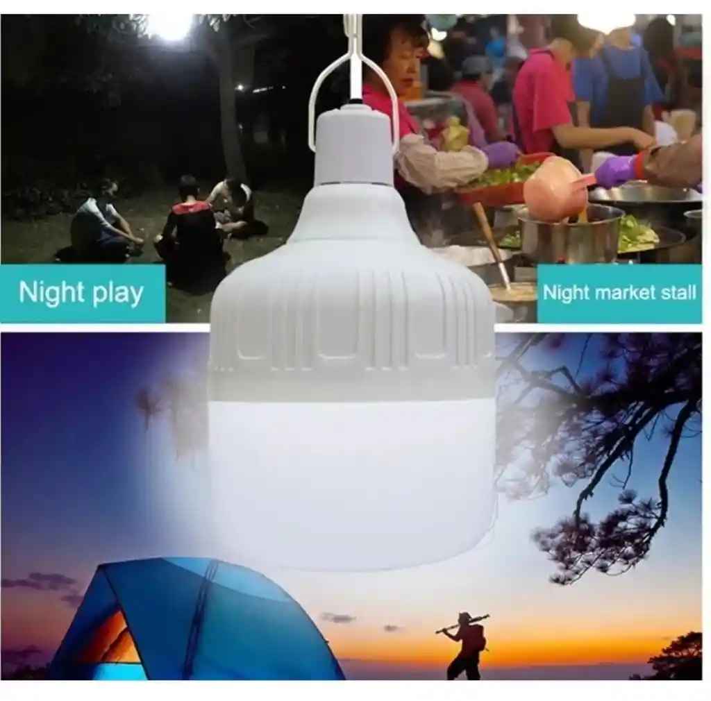 Bombillo Led Recargable 20w Lampara De Emergencia