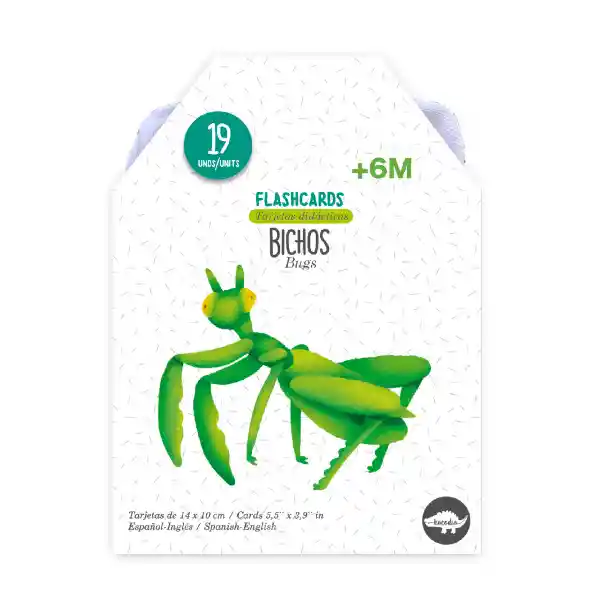 Juego Didáctico Flashcards Educativas Bichos Para Niños