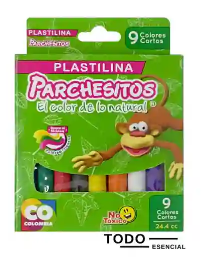 Plastilina Corta Caja X 9 Barras Colores Surtidos