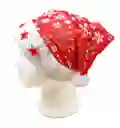 Gorro Rojo Con Estrellas X4 Unds Alumbra Navidad