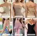 Brasier Adhesivo, Copa C Sin Tirantes, Sin Espalda, Invisible, Con Realce Y Reutilizable, Para Mujer