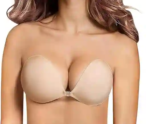 Brasier Adhesivo, Copa C Sin Tirantes, Sin Espalda, Invisible, Con Realce Y Reutilizable, Para Mujer