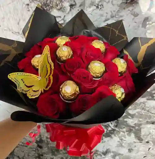 Bouquet Rosas 24, Choco 8