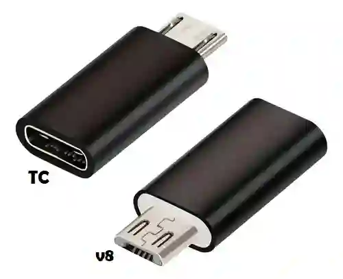 Adaptador, Convertidor De V8 A Tipo C