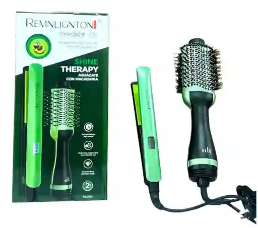 Combo Plancha Aguacate + Cepillo Secador - Remnlignton