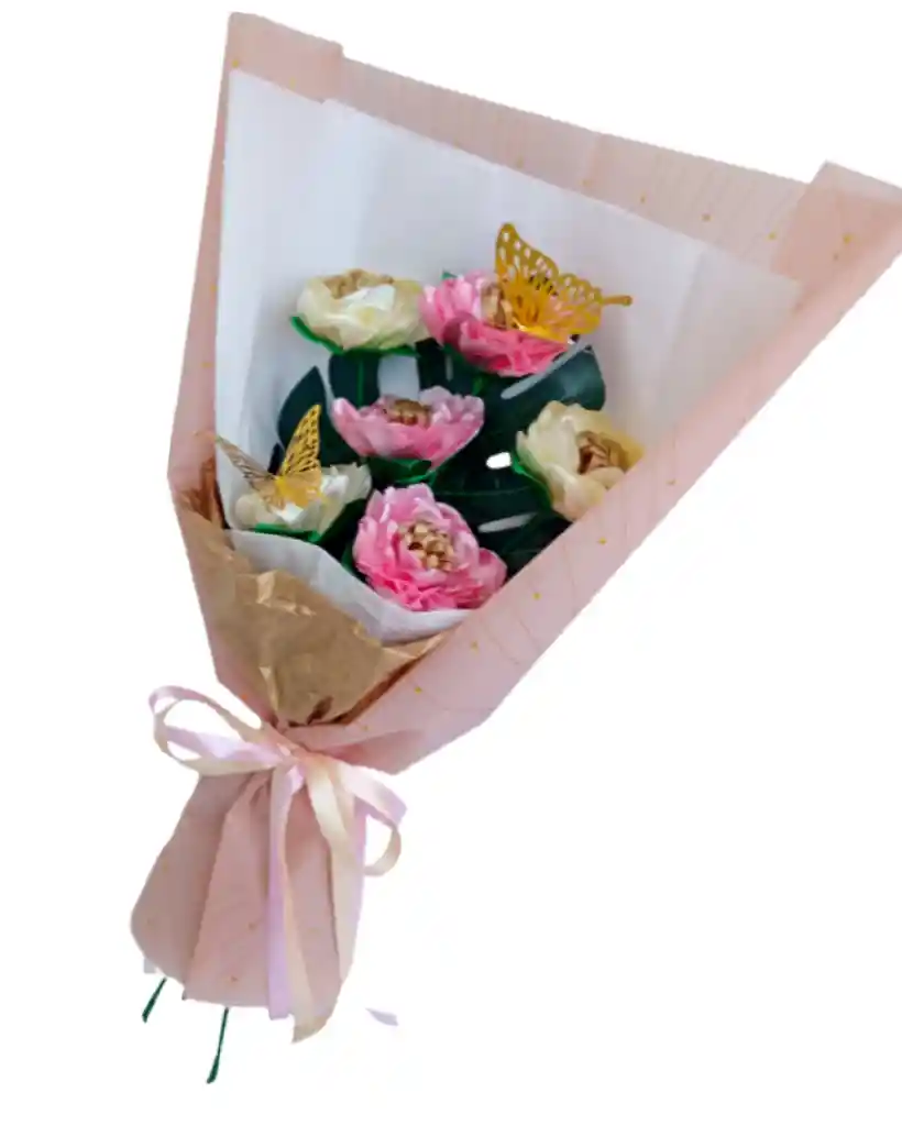 Ramo De Peaonias Unicornio Eterno