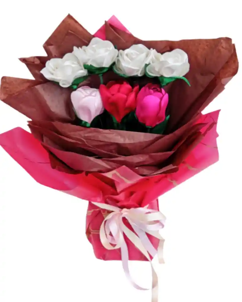 Ramo De Tulipanes Y Rosas Amor Eterno