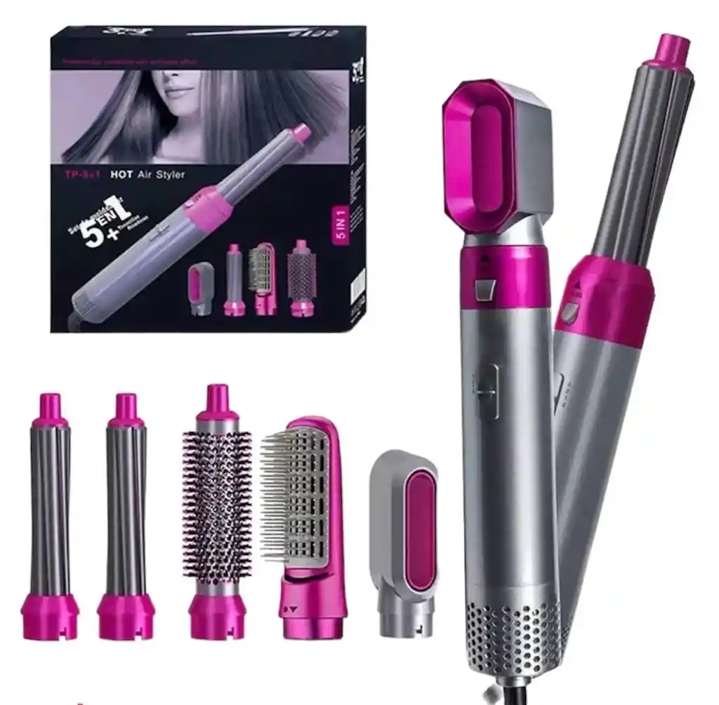 Rizadora 5 En 1, 4 Posiciones, Cable Giratorio - 1000w