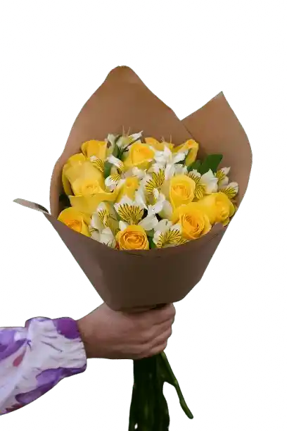 Ramo De Rosas Y Astromelias
