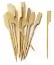 Palillos De Bambu 9 Cms X 40 Unds , Brochetas De Pala, Pinchos De Bambú 9 Cms