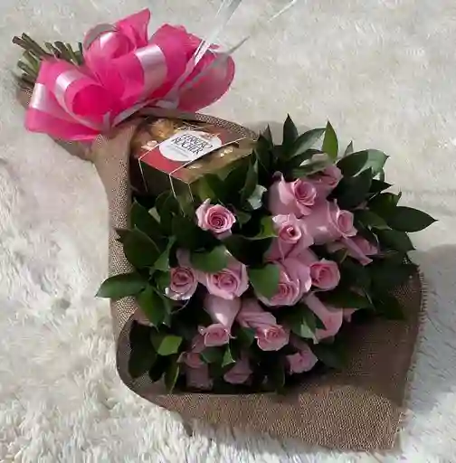 Bouquet De Rosas Rosadas