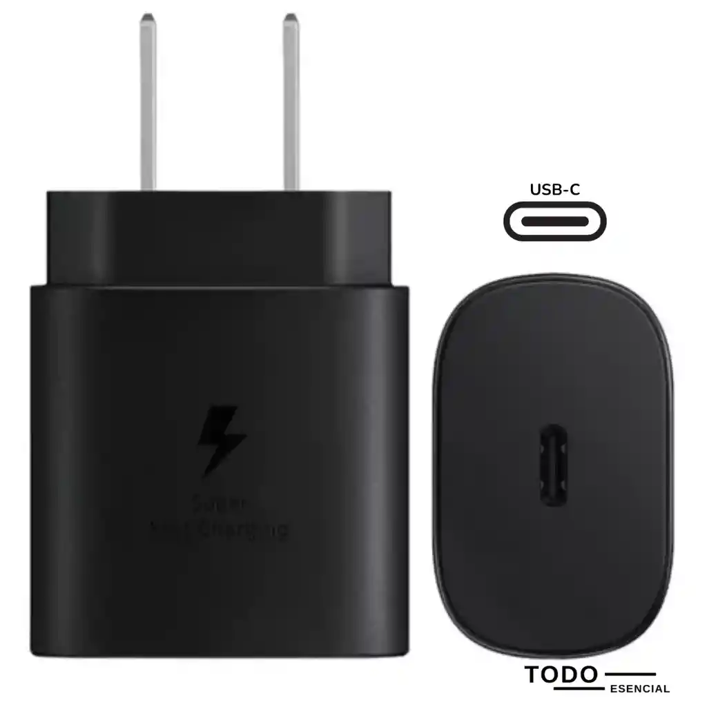 Cubo Adaptador Cargador Tipo C Samsung Carga Rapida 25w Generico