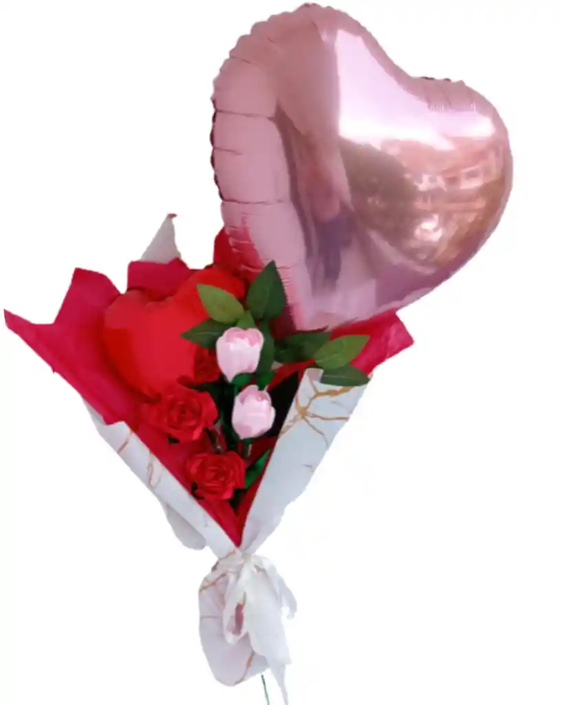 Ramo De Rosas Y Tulipanes