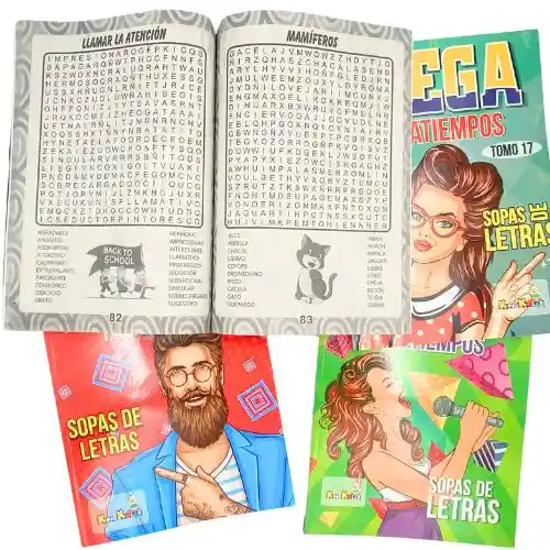 Libro De Sopa De Letras - Grande